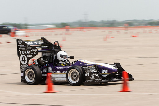 UW Formula SAE Team 24 combustion car at the Lincoln, Nebraska competition